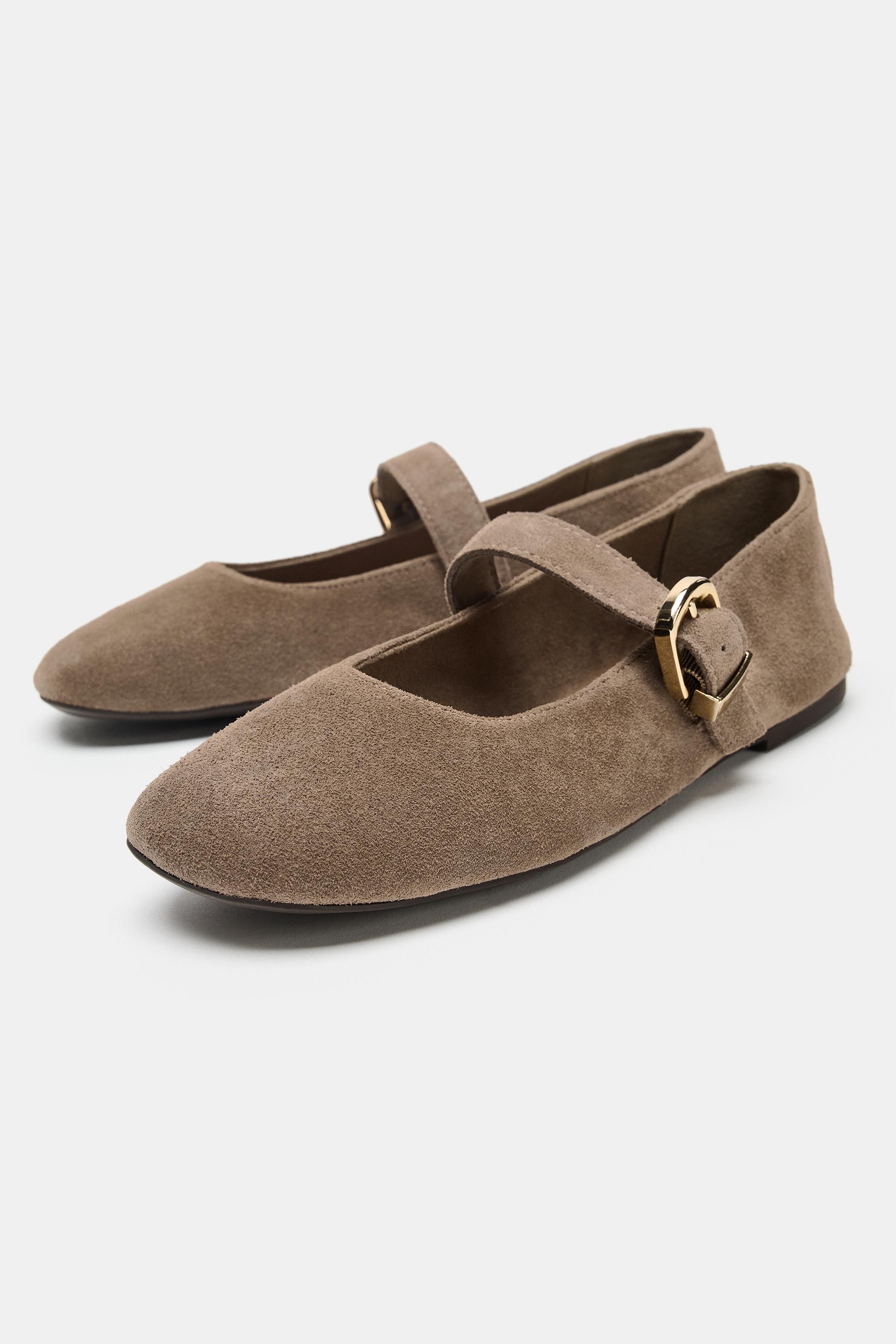 SUEDE BALLET FLATS